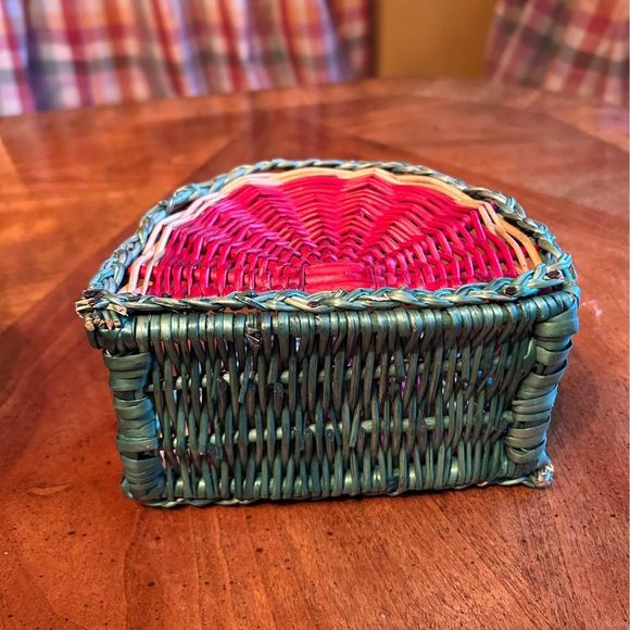 Vintage Watermelon Napkin Holder Basket - Picture 4 of 6